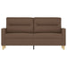 Tweezitsbank 140 cm stof bruin