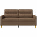 Tweezitsbank 140 cm stof bruin