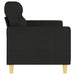 Tweezitsbank 140 cm stof zwart