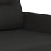 Tweezitsbank 140 cm stof zwart
