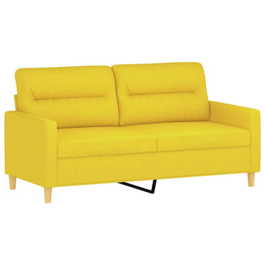 Tweezitsbank 140 cm stof lichtgeel