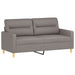 Tweezitsbank 140 cm stof taupe