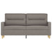 Tweezitsbank 140 cm stof taupe