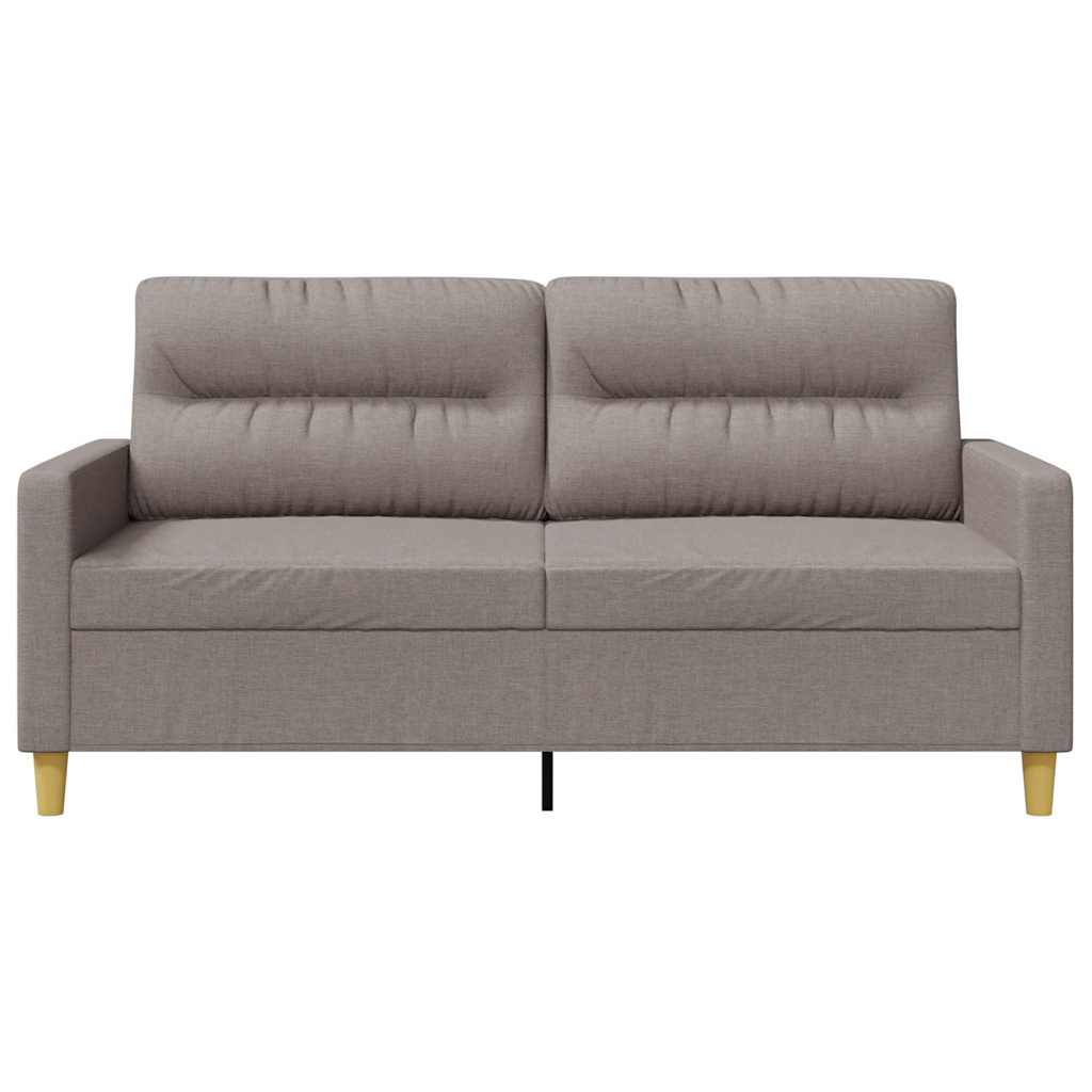 Tweezitsbank 140 cm stof taupe
