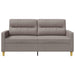 Tweezitsbank 140 cm stof taupe