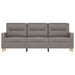 Driezitsbank 180 cm stof taupe