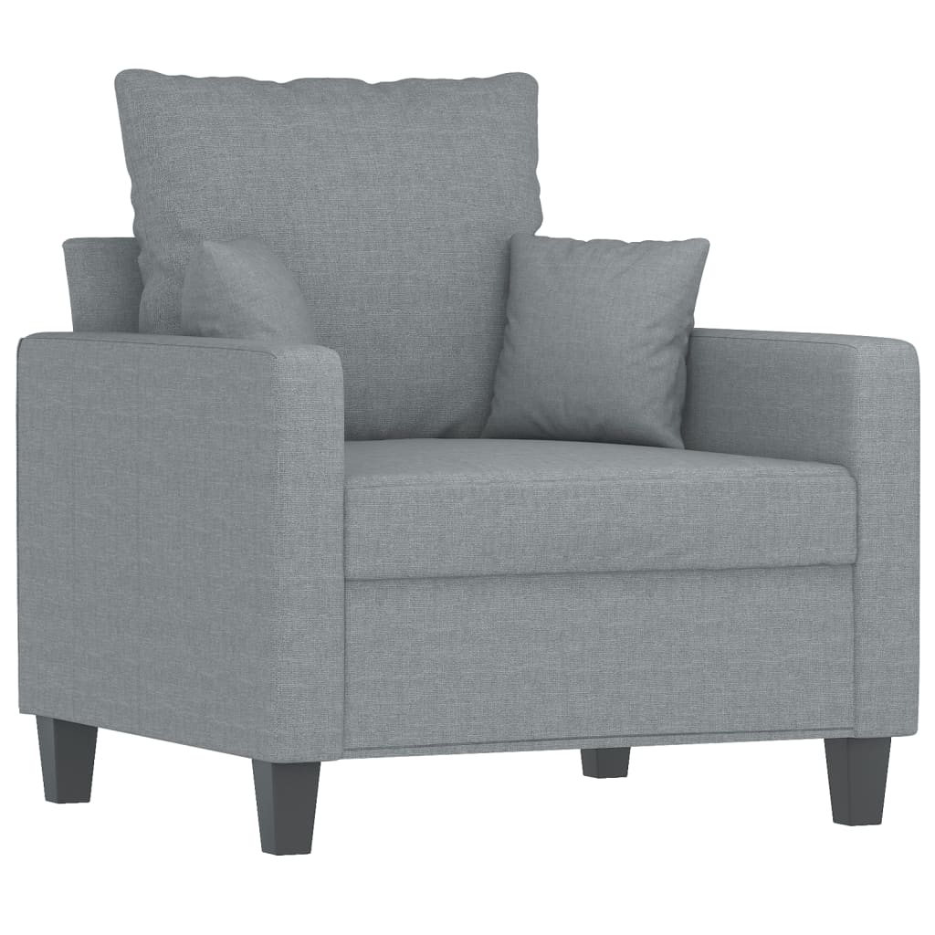 Fauteuil 60 cm stof lichtgrijs