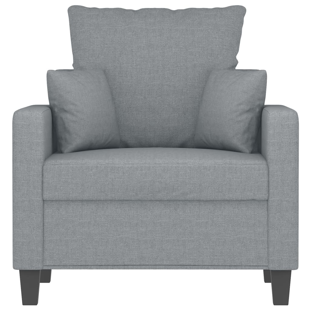 Fauteuil 60 cm stof lichtgrijs