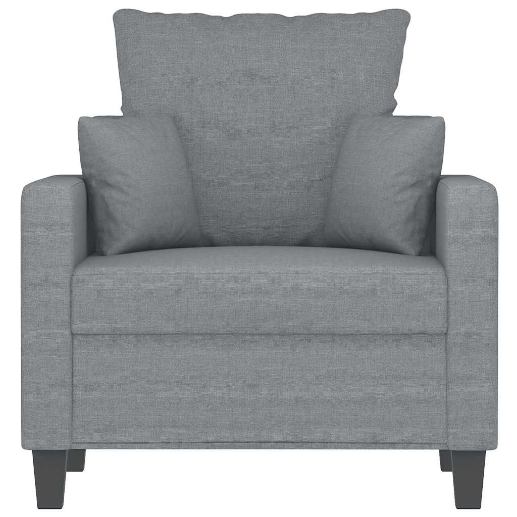 Fauteuil 60 cm stof lichtgrijs
