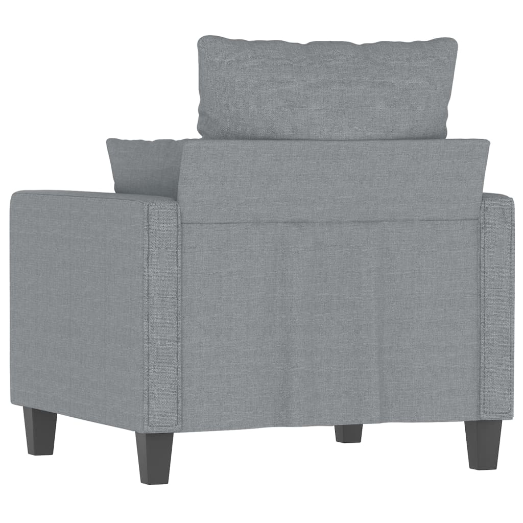 Fauteuil 60 cm stof lichtgrijs