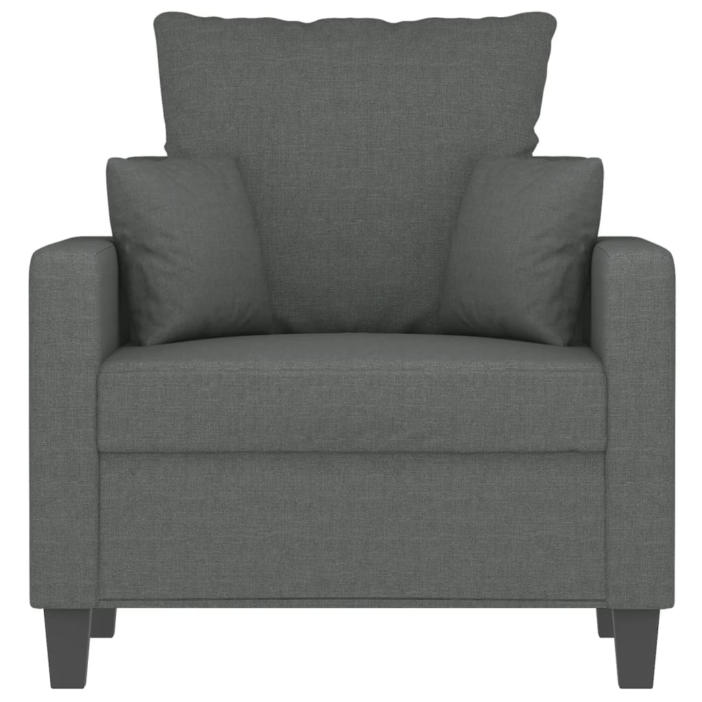 Fauteuil 60 cm stof donkergrijs