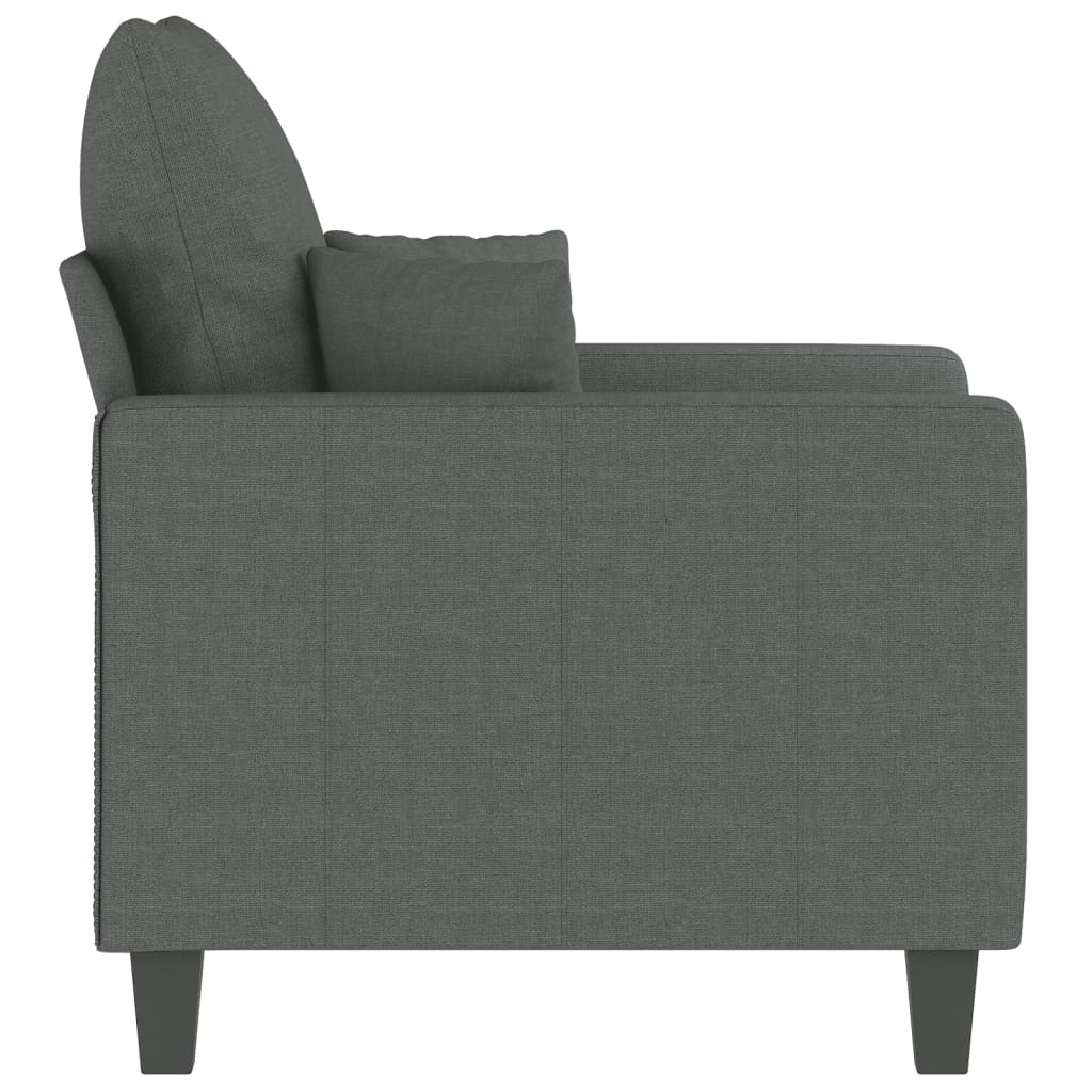 Fauteuil 60 cm stof donkergrijs