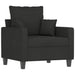Fauteuil 60 cm stof zwart