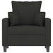 Fauteuil 60 cm stof zwart