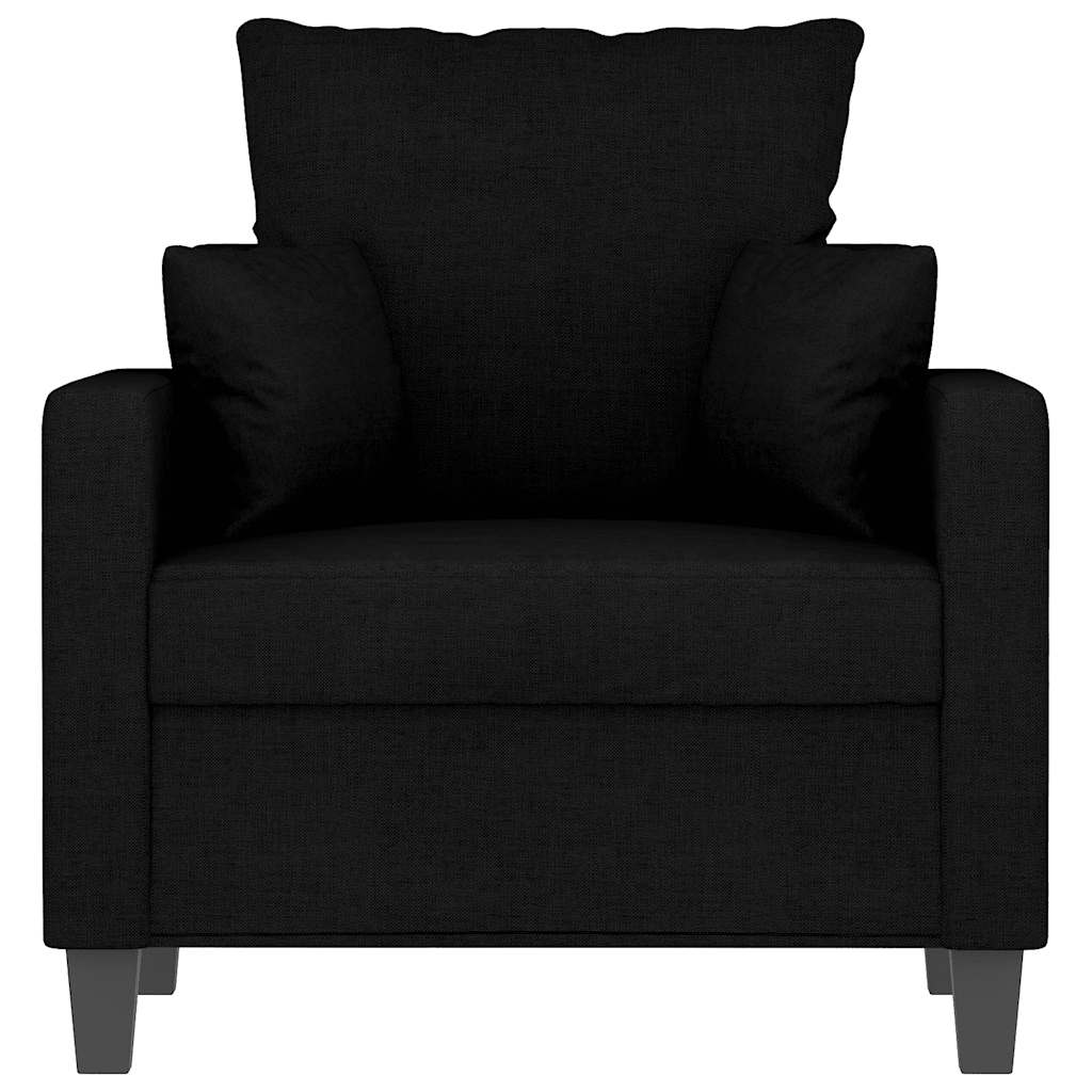 Fauteuil 60 cm stof zwart