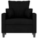 Fauteuil 60 cm stof zwart