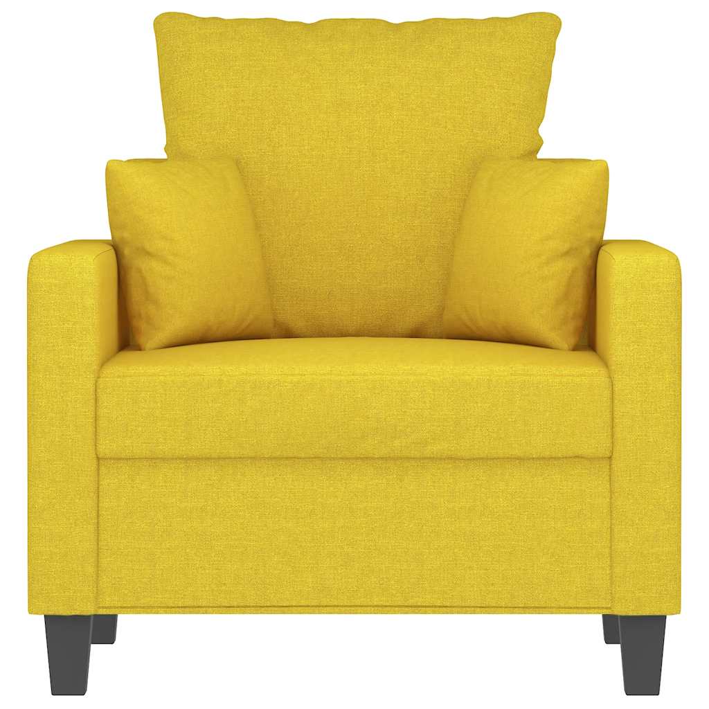Fauteuil 60 cm stof lichtgeel