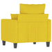 Fauteuil 60 cm stof lichtgeel