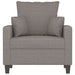 Fauteuil 60 cm stof taupe