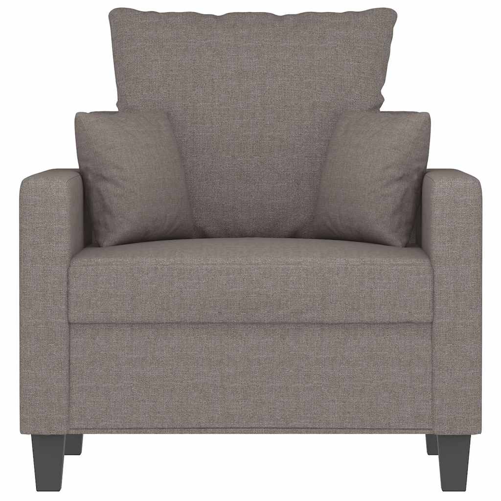 Fauteuil 60 cm stof taupe