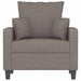 Fauteuil 60 cm stof taupe