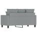 Tweezitsbank 120 cm stof lichtgrijs