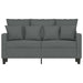 Tweezitsbank 120 cm stof donkergrijs