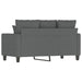 Tweezitsbank 120 cm stof donkergrijs