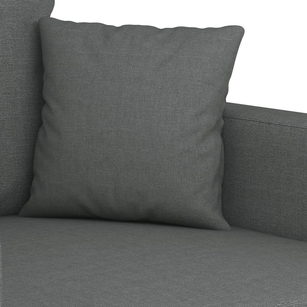 Tweezitsbank 120 cm stof donkergrijs