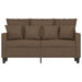 Tweezitsbank 120 cm stof bruin