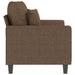 Tweezitsbank 120 cm stof bruin
