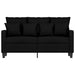 Tweezitsbank 120 cm stof zwart