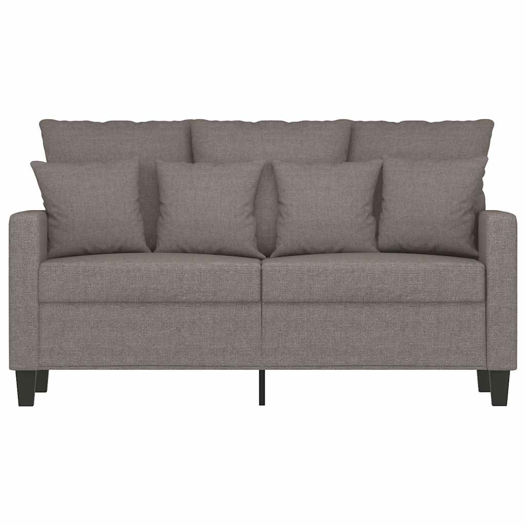 Tweezitsbank 120 cm stof taupe
