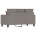 Tweezitsbank 120 cm stof taupe