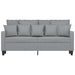 Tweezitsbank 140 cm stof lichtgrijs