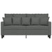 Tweezitsbank 140 cm stof donkergrijs
