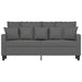 Tweezitsbank 140 cm stof donkergrijs