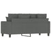 Tweezitsbank 140 cm stof donkergrijs