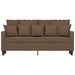 Tweezitsbank 140 cm stof bruin