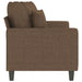 Tweezitsbank 140 cm stof bruin