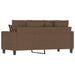 Tweezitsbank 140 cm stof bruin