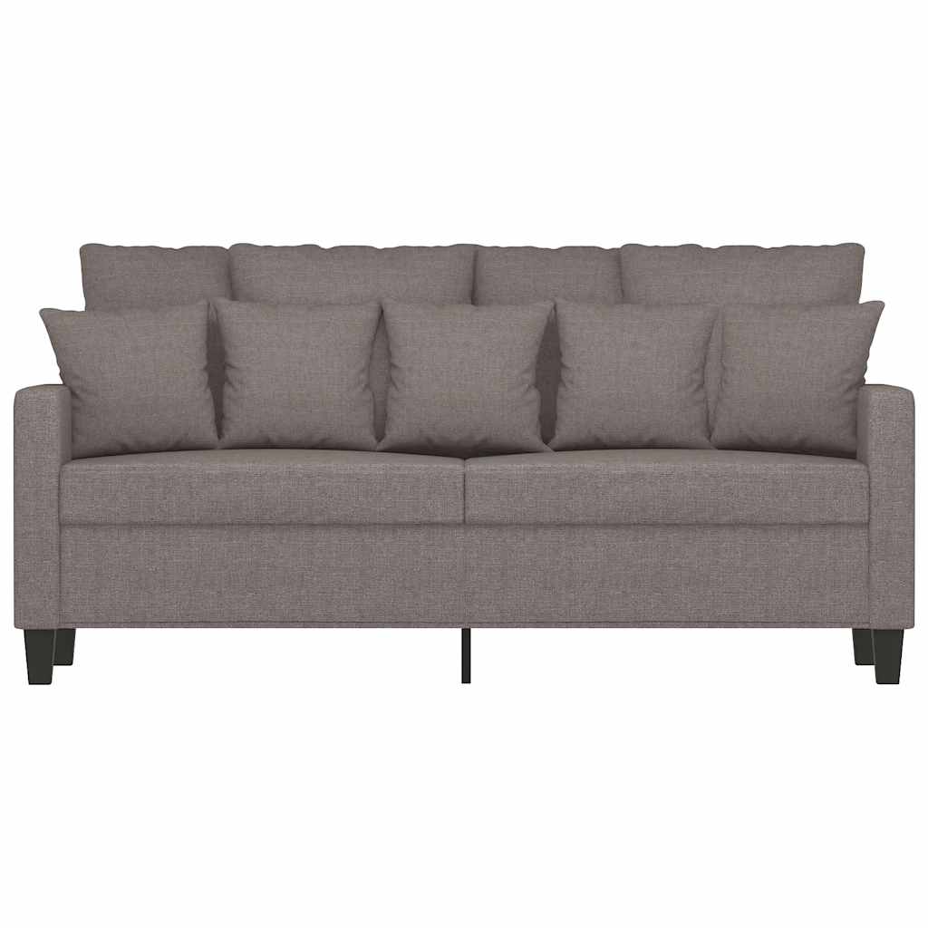 Tweezitsbank 140 cm stof taupe