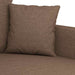 Driezitsbank 180 cm stof bruin