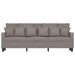 Driezitsbank 180 cm stof taupe
