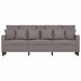 Driezitsbank 180 cm stof taupe
