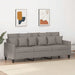 Driezitsbank 180 cm stof taupe