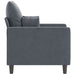 Fauteuil 60 cm fluweel donkergrijs