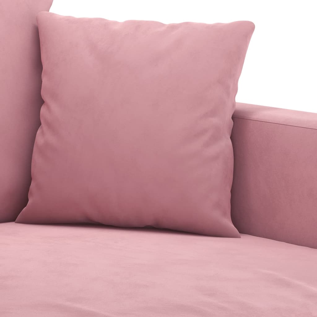 Fauteuil 60 cm fluweel roze