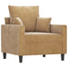 Fauteuil 60 cm fluweel bruin
