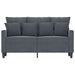 Tweezitsbank 120 cm fluweel donkergrijs